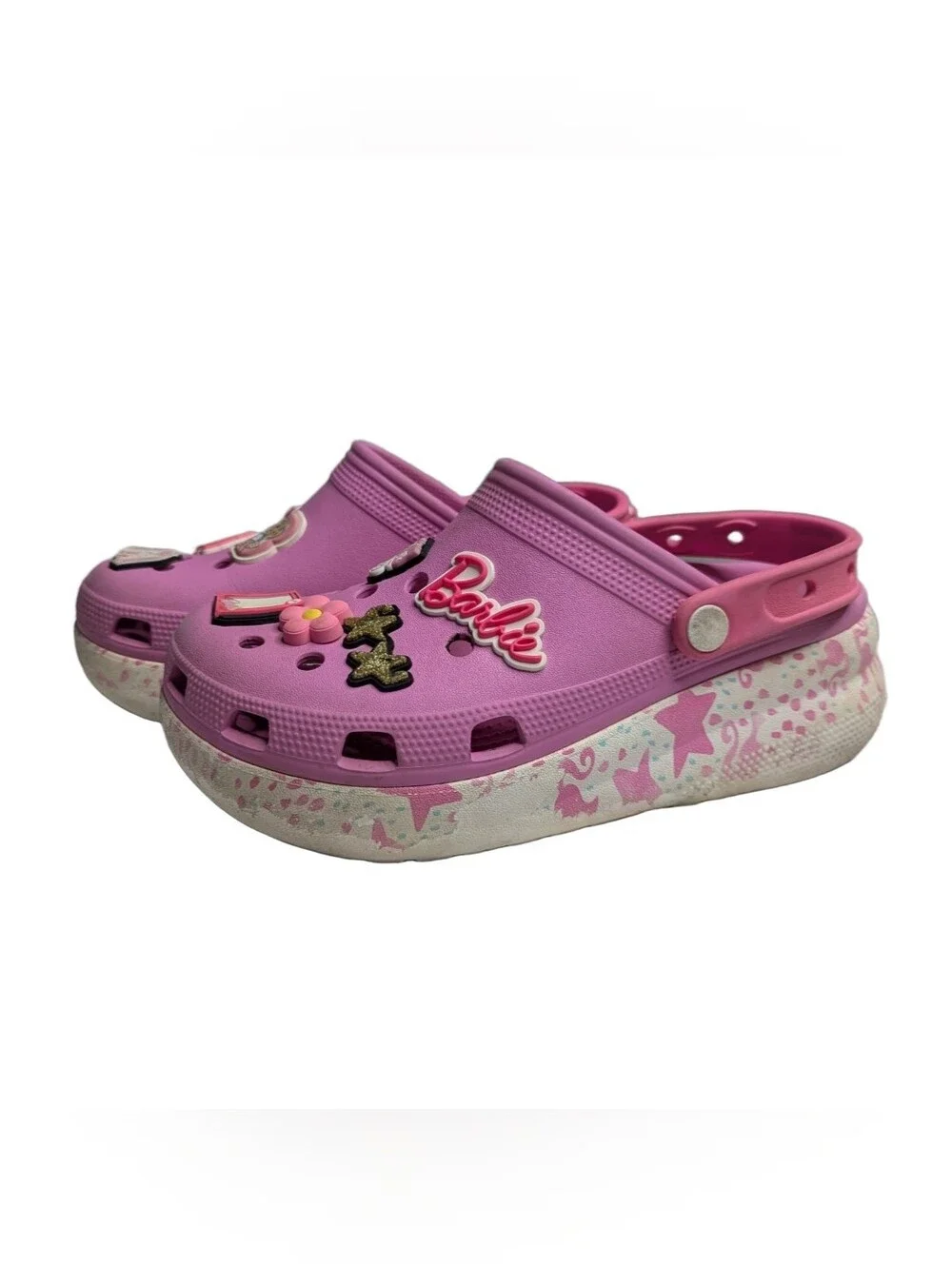 Barbie X Crocs Cutie Crush Clog Barbie Taffy Pink Kids Size J 5  208805-6SW.
